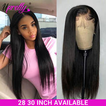 Upretty Hair Straight Lace Front Human Hair Wigs For Women Pre Plucked 360 Lace Frontal Wig 200 Density Straight 28 30 Inch Wigs 2024 - buy cheap