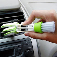 New Car Auto Kit Air Outlet Double-End Cleaning Brush Car Instrument Panel Seams Brush Household Dust Cleaner 2024 - buy cheap