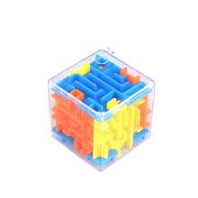 3D лабиринт волшебный куб головоломка с быстрым кубом Игра Пазл лабиринт детский интеллект Обучающие игрушки портативный ребенок подарки новый 2024 - купить недорого