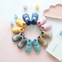 knitted baby shoes for toddler boys infant baby booties toddler girls shoes first step soft rubber sole prewalker fox 2024 - buy cheap