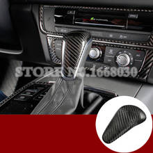 Carbon Fiber Center Console Gear Shift Knob Trim Cover For Audi A7 S7 2015-2018 1pcs Car Decoration Car Accesories Interior 2024 - buy cheap