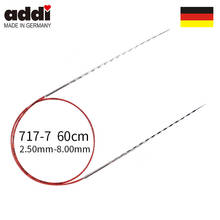 Addi-aguja Circular de tejer, 717-7-60cm, con puntas de Metal brillantes y lisas 2024 - compra barato