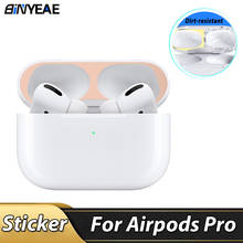 Protector de polvo para AirPods Pro, cubierta protectora de piel ultrafina, pegatina de película de Metal, película protectora a prueba de polvo para Airpods Pro 3, funda 2024 - compra barato