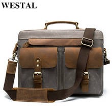 Портфель WESTAL porte мужской кожаный, сумка для ноутбука, Офисная Сумочка, деловой дизайнерский саквояж для документов 2024 - купить недорого
