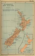 Винтажный Шелковый плакат со старой картой Новой Зеландии, художественный принт, домашний Настенный декор 2024 - купить недорого