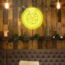 LED Neon Sign Custom Lights Pizza Logo Indoor Neon Signs Light Music for Home  House Room Decor Lighting Plate Sconce 2024 - buy cheap