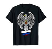 Proud Slavic Russian, Born In Russia. Russian Flag Eagle Cross T-Shirt Summer Cotton Short Sleeve O-Neck Men's T Shirt New S-3XL 2024 - buy cheap