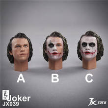 Spot JXTOYS JX039 1/6 scale clown joker evil head sculpture model for 12 inch action figure body 2024 - buy cheap