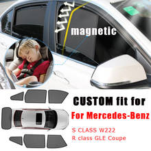 Visera de cortina de ventana magnética de ajuste personalizado para mercedes-benz Clase S W222 Clase R GLE Coupe, cubierta de parasol de coche, malla de curado de coche 2024 - compra barato