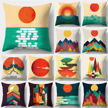 WZH Mandala Kaleidoscope &SnowflakeCushion Cover 45cmx45cm Polyester Decorative Pillow Cover Sofa Bed Pillow Case 2024 - buy cheap
