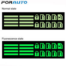 FORAUTO-pegatina de botón luminoso para ventana de coche, pegatina de elevación, estilo de coche para Mitsubishi ASX Outlander 2013 2016 2018 2024 - compra barato