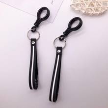 New Korean version 1pcs cartoon leather rope key chain key ring accessories multi-color bag mobile phone car key ring pendant 2024 - buy cheap