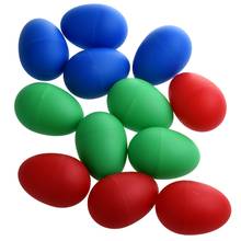 12 x Educational Plastic Drums Musical Egg Maracas Shakers 2024 - buy cheap