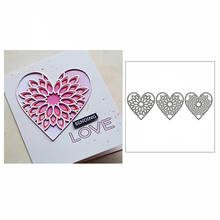 New Layer Blooming Heart Frame Craft Decor 2020 Metal Cutting Dies for DIY Scrapbooking and Card Making Embossing Mold No Stamps 2024 - buy cheap