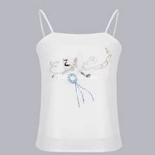 2022 chinese camisoles hanfu shirts qipao tops ladies classic cheongsam blouse oriental flower embroidery hanfu shirt tank tops 2024 - buy cheap