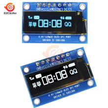 SSD1306 7PIN 0,91 дюймов 128x32 SPI OLED модуль 0,91 дюйма OLED дисплей модуль белый синий OLED экран плата для Arduino 2024 - купить недорого