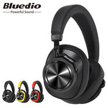 Bluedio t6s fones de ouvido sem fio bluetooth com cancelamento de ruído ativo para telefones e música com controle de voz 2024 - compre barato