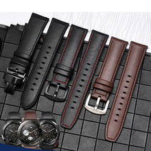 22 мм силиконовый ремешок из натуральной кожи для мужчин спортивный ремешок для Huawei GT 2 Pro Honor Magic Samsung Galaxy Watch 46 мм S3 Amazfit GTR 47 мм 2024 - купить недорого