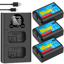 High quality 2000mAh NP-FW50 NP FW50 NPFW50 Battery  + LED Dual Charger for Sony Alpha a6500 a6300 a7 7R a7R a7R II a7II NEX-5 2024 - buy cheap