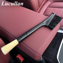 Lucullan пряжка, двойная головка, съемная щетка для внутренней отделки, щетка для вентиляции автомобиля, кондиционера, инструменты для глубокой очистки, пыли 2024 - купить недорого
