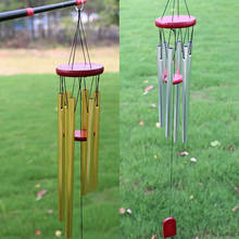 Wood&Metal Handmade Bamboo Wind Chimes Big Bell Tube Wind Chime Home Garden Decor 2024 - buy cheap