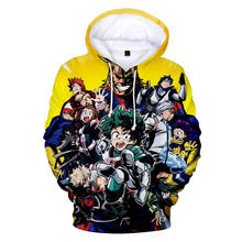 Moletom com capuz para homens e mulheres, estampa 3d do anime my hero academia midoriya izuku, roupa casual de hip hop, com capuz, 2019 2024 - compre barato