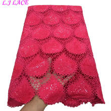 High quality embroidered gauze lace African lagos wholesale guipure cord lace fabrics dress sewing for women lace cord lace 2024 - buy cheap