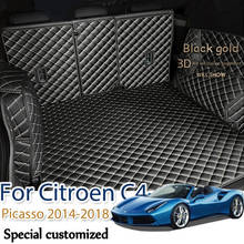 For Citroen C4 Picasso 2014 2015 2016 2017 2018 5 seats Car Trunk Mat Carpet Cargo Rear Boot Liner Car stickers For Citron 2024 - buy cheap