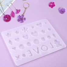 Flower LOVE Heart Silicone Mold Casting Mould For Epoxy UV Resin Jewelry Making DIY Pendant Earrings Stud Jewelry Tools 2024 - buy cheap