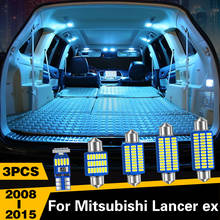 Luces LED para Interior de coche Mitsubishi Lancer ex 2008 2009 2010 2011 2012 2013 2014 2015, lámpara para maletero, 3 unidades 2024 - compra barato