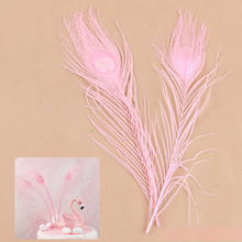 Shooting Props Cake Decoration Plug Pink Peacock Hair Single 1PCS Flamingos Props Cake Beautiful Shooting Feather 2024 - buy cheap