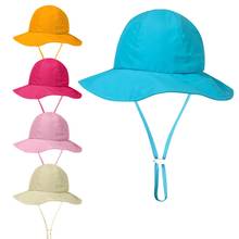 Sombrero de bebé de verano para niñas y niños al aire libre Cubo de niños gorro primavera otoño viaje playa sombrero gorro bebé sombreros con cuerda resistente al viento 2024 - compra barato