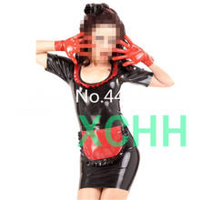 New Sexy women girl latex female Clubwear Promotion Costume Dress with Apron&gloves Fetish sexy lingerie for women cosplay 2024 - buy cheap