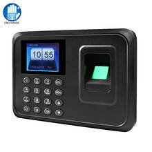 Biometric Fingerprint Time Attendance Machine Employee Check-in Time Clock Recorder Device Lock System Free Software A6 2.4 inch 2024 - buy cheap