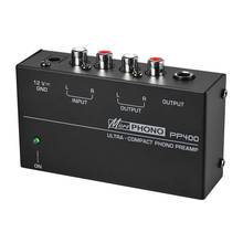 Ultra-Compact Phono Preamp Preamplifier With Rca 1/4Inch Trs Interfaces Preamplificador Phono Preamp(Eu Plug) 2024 - buy cheap