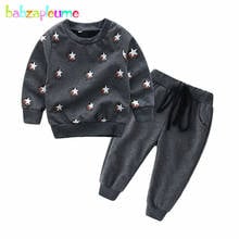 2Piece/1-5Years/Spring Baby Boys Clothes Casual Letter Long Sleeves T-shirt+Pants Kids Sport Suit Children Clothing Sets BC1220 2024 - buy cheap