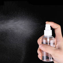 Mini spray transparente pequeno de plástico, 50ml, frasco vazio para maquiagem e cuidados com a pele, recarregável, cor aleatória, uso em viagem, 1 peça 2024 - compre barato