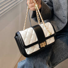 Дизайнерская маленькая сумка через плечо из искусственной кожи для женщин 2021, модные брендовые дизайнерские сумки на плечо с цепочкой, Женская трендовая сумка 2024 - купить недорого