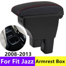 Центральная консоль коробка для хранения подлокотник для Honda Fit Jazz 2008-2013 Arm Rest 2009 2010 2011 2012 с USB 2024 - купить недорого