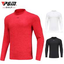 Pgm Men Long Sleeve Golf Shirt Underwear Warm Velvet Golf T-Shirt  Man Muscle Leisure Shirt  Soft Jerseys Pullover Bottom Tops 2024 - buy cheap