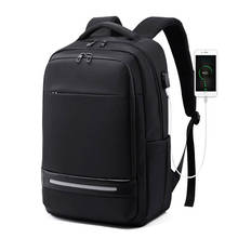 New Business Travel Backpack Men Waterproof Oxford 15.6" Laptop Bag with USB Charging Port Large Capacity Male Backpack Black 2024 - buy cheap