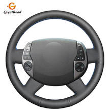 Cobertura para volante de automóveis, capa preta para costura, couro artificial, para toyota i920 (xw20), 2004, 2005, 2006, 2007, 2008, 2009 2024 - compre barato