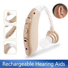 Mini audífono recargable con Bluetooth, amplificador de sonido ajustable, Digital, BTE, portátil, para personas mayores sordas, 2021 2024 - compra barato