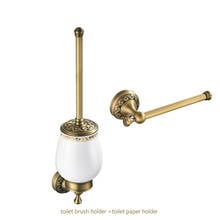 Toilet Paper Stand Solid Brass Toilet Brush Holder Bathroom Accessories Set Toilet Roll Paper Holder Bronze Brushed Towel Ring 2024 - buy cheap