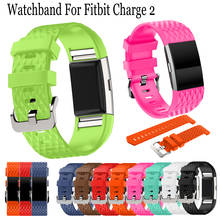 New 3D Soft Silicone Wristband Quick Release Watch Straps For Fitbit Charge 2 Smart Watch Sport Band Replacement Bracelet Strap 2024 - buy cheap