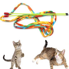 Funny Cat Stick Pet Kitten Cat Teaser Wand Plush Strip Interactive Toy Pet Accessories Cats Fancy Toys Pet Supplies 2024 - buy cheap