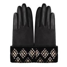 Guantes finos de piel auténtica para mujer, guante de conducción con pantalla táctil de cuero natural, 100%, primavera y otoño, R3442 2024 - compra barato