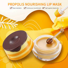 Propolis Moisturizing Lip Mask Sleep Lip Balm Nourishing Anti-wrinkle Lip Care Anti-cracking Unisex Lip Mask With Brush TSLM2 2024 - buy cheap