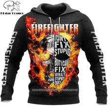 Unisex FireFighter Firemen Hero Harajuku casual Tracksuit 3D Print Hoodies/Sweatshirt/Jacket/Mens Women stippy skull pullover 2024 - buy cheap