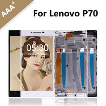 for Lenovo P70 LCD P70T P70A Display Touch Screen Digitizer Assembly with Frame Black/White Smartphone Free Shipping 2024 - buy cheap